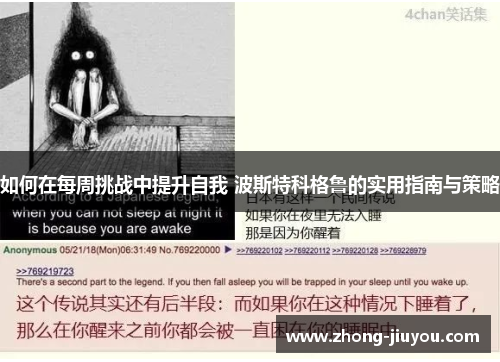 如何在每周挑战中提升自我 波斯特科格鲁的实用指南与策略